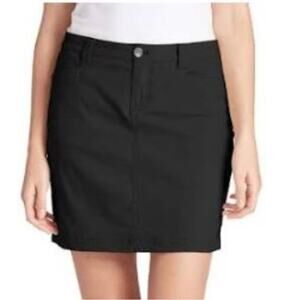 𝅺Eddie Bauer Skort Womens Size 14 Black Adventurer 2.0 Skirt C1961072 Stretch